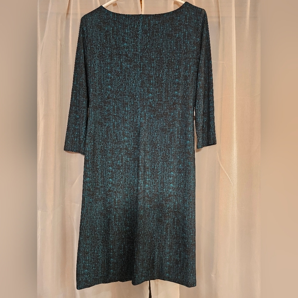 Evan Picone Green Dress Office Wrap Style - Picture 2 of 6